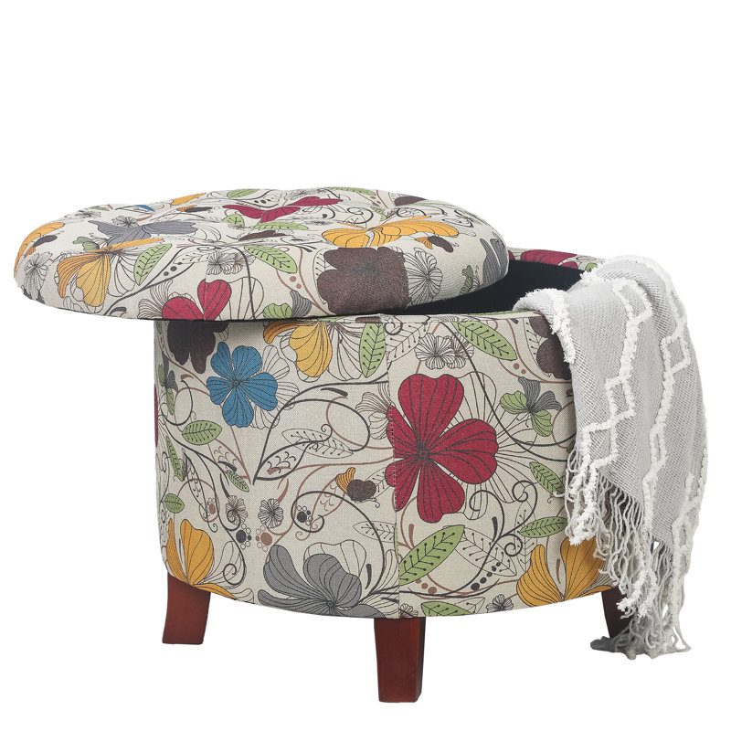 Winston Porter Upholstered Ottoman